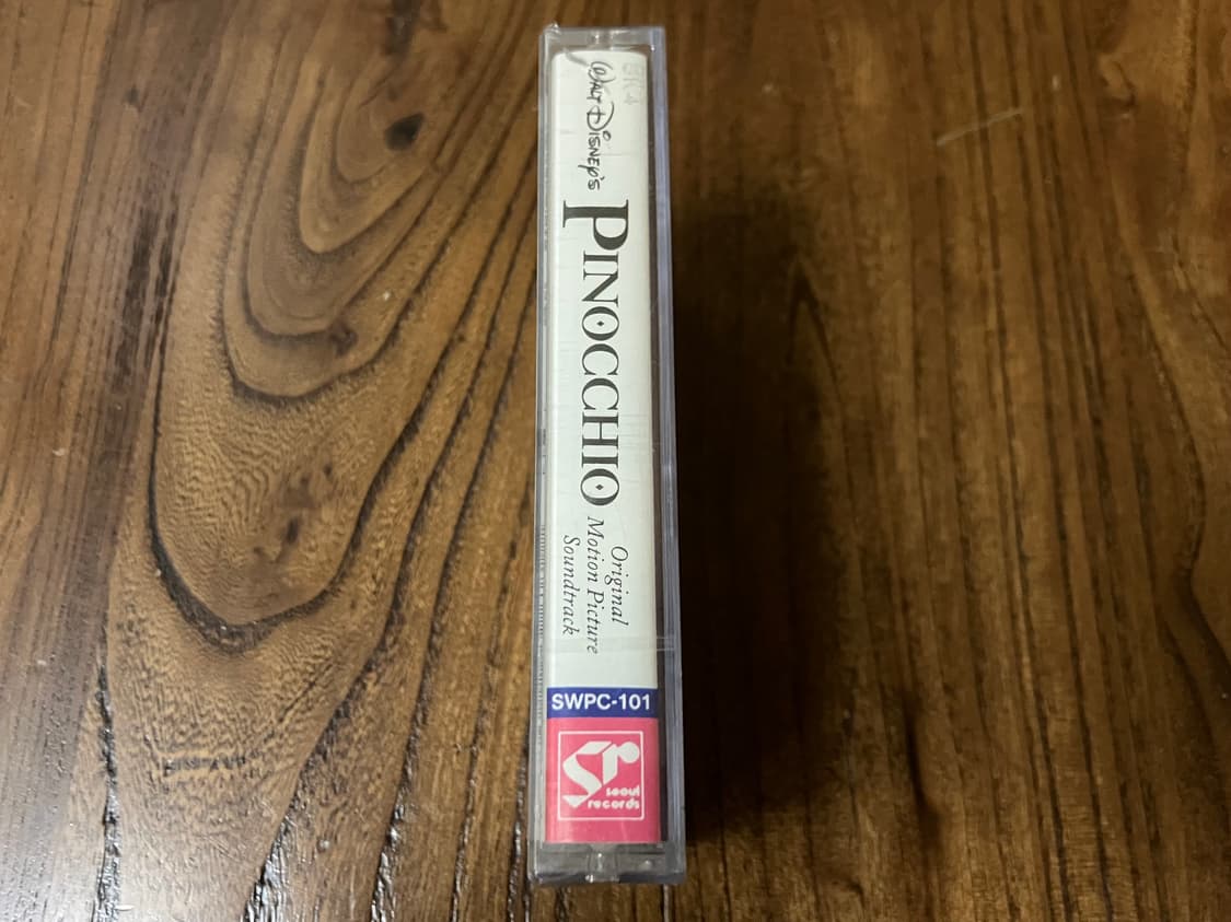 디즈니 애니메이션 피노키오 OST 국내 라이센스 초판 미개봉 카세트테이프 상품이미지2