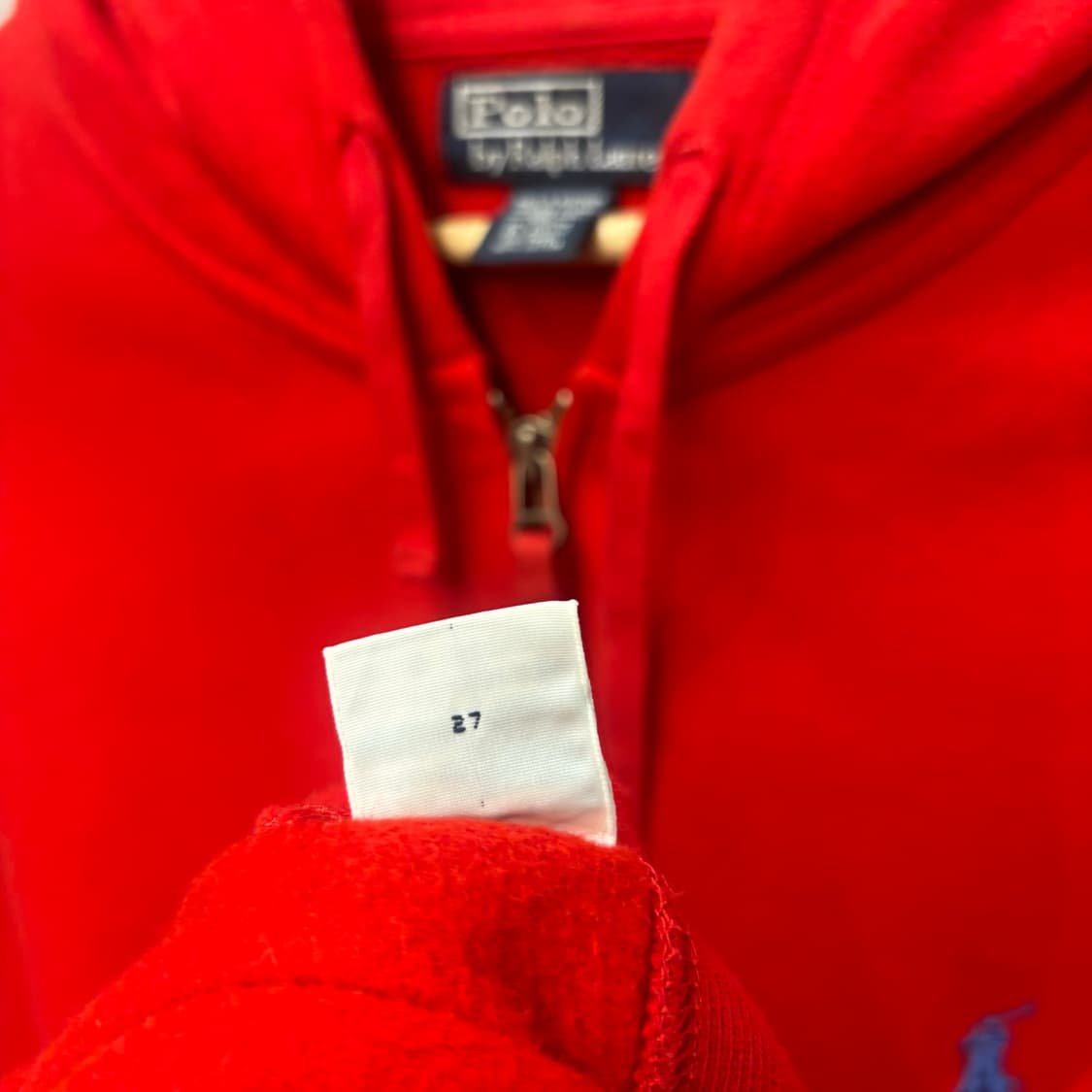 폴로 랄프 로렌 레드 후드집업 L 상품이미지9