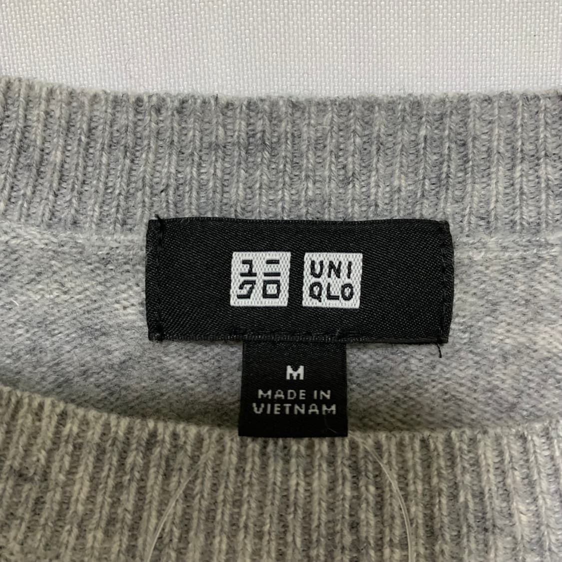 유니클로 빈티지 캐시미어 니트 그레이 여성 M 남성 S 상품이미지4