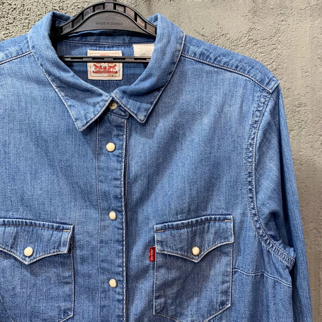 [M] 리바이스 롱 데님 셔츠 상품이미지1