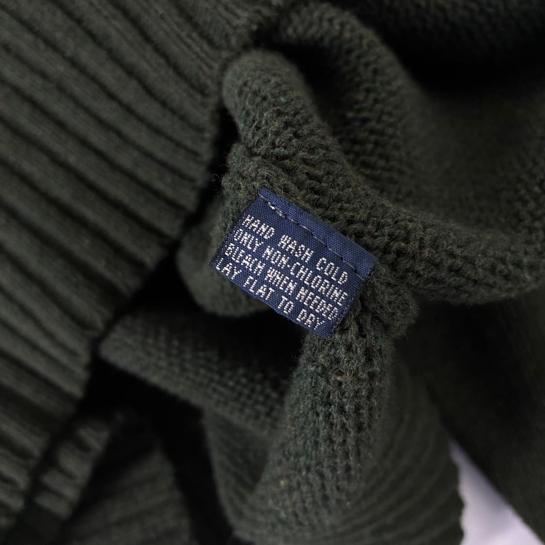 Polo  폴로 랄프로렌 90,s 자수 코튼 카키 니트  상품이미지5