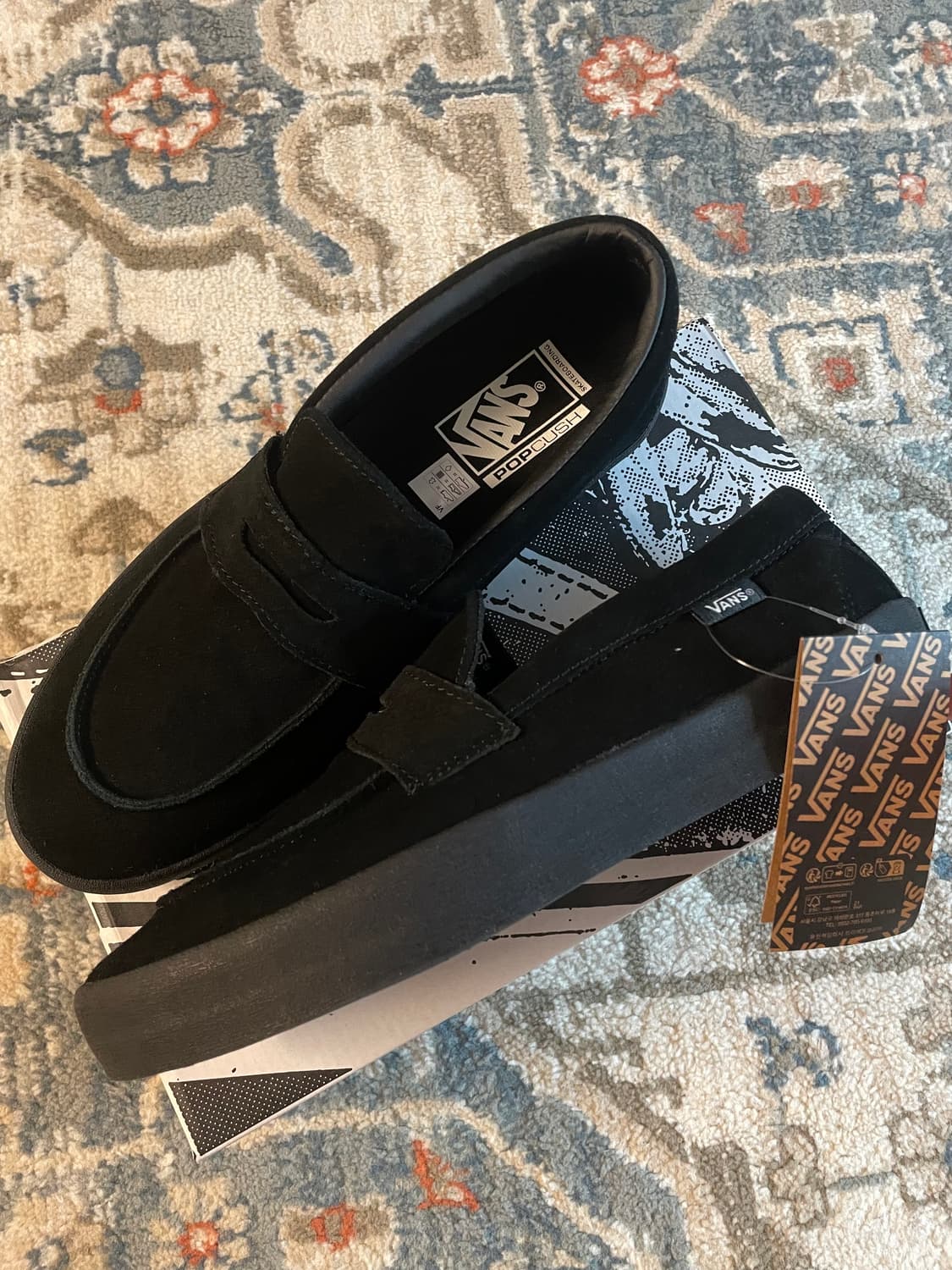 반스 스케이트 로퍼 스웨이드 블랙(새제품,270) 상품이미지1
