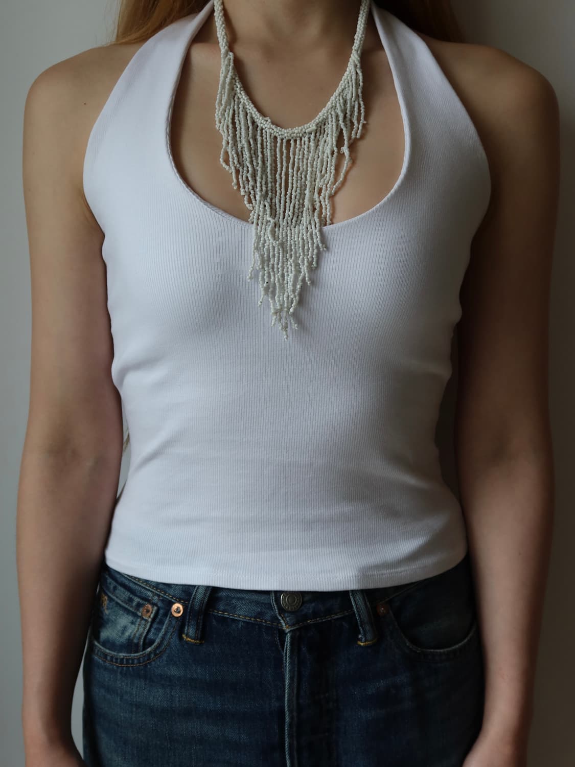 fringe bead necklace 상품이미지2