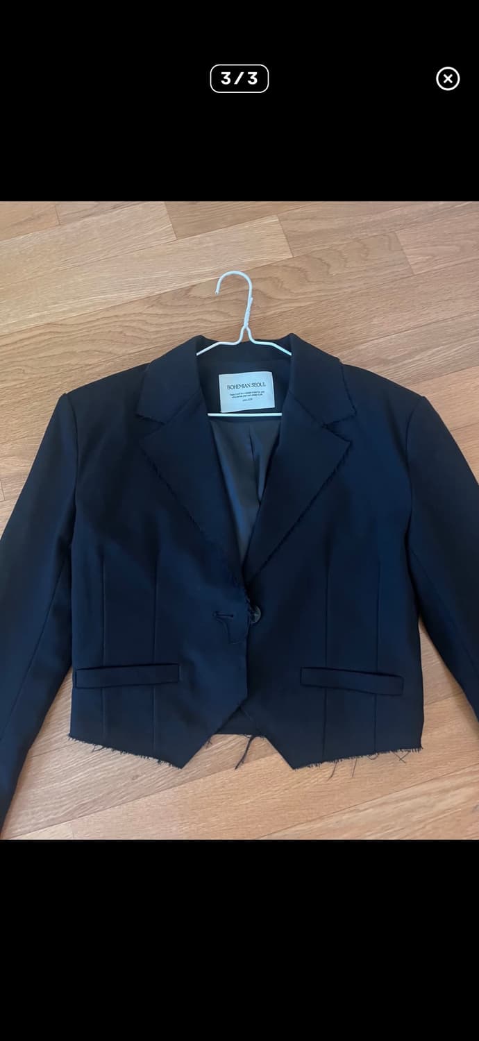 보헤미안 서울 컷팅 스펜서 자켓 (실사포함, 반택) 상품이미지3