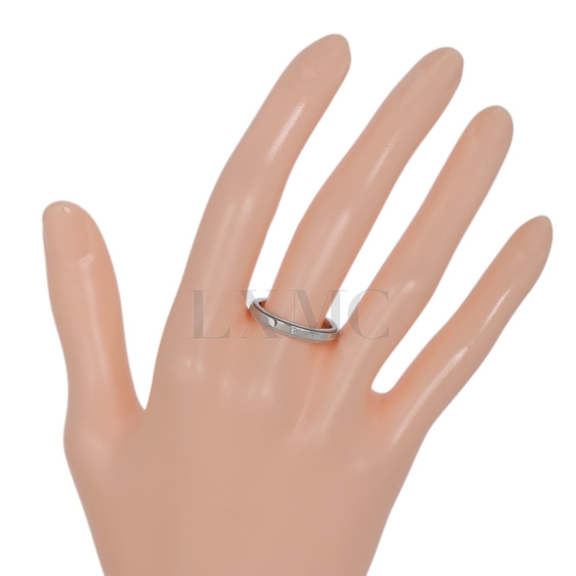 티파니 투게더 밀그레인 밴드링 플래티늄 다이아반지 3MM 상품이미지4