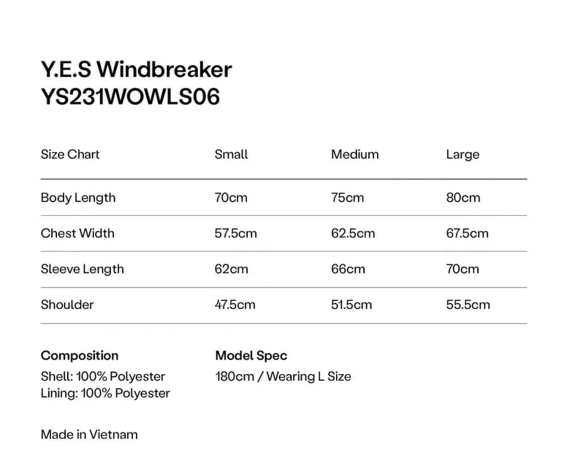  Y.E.S Windbreaker Multi 상품이미지3