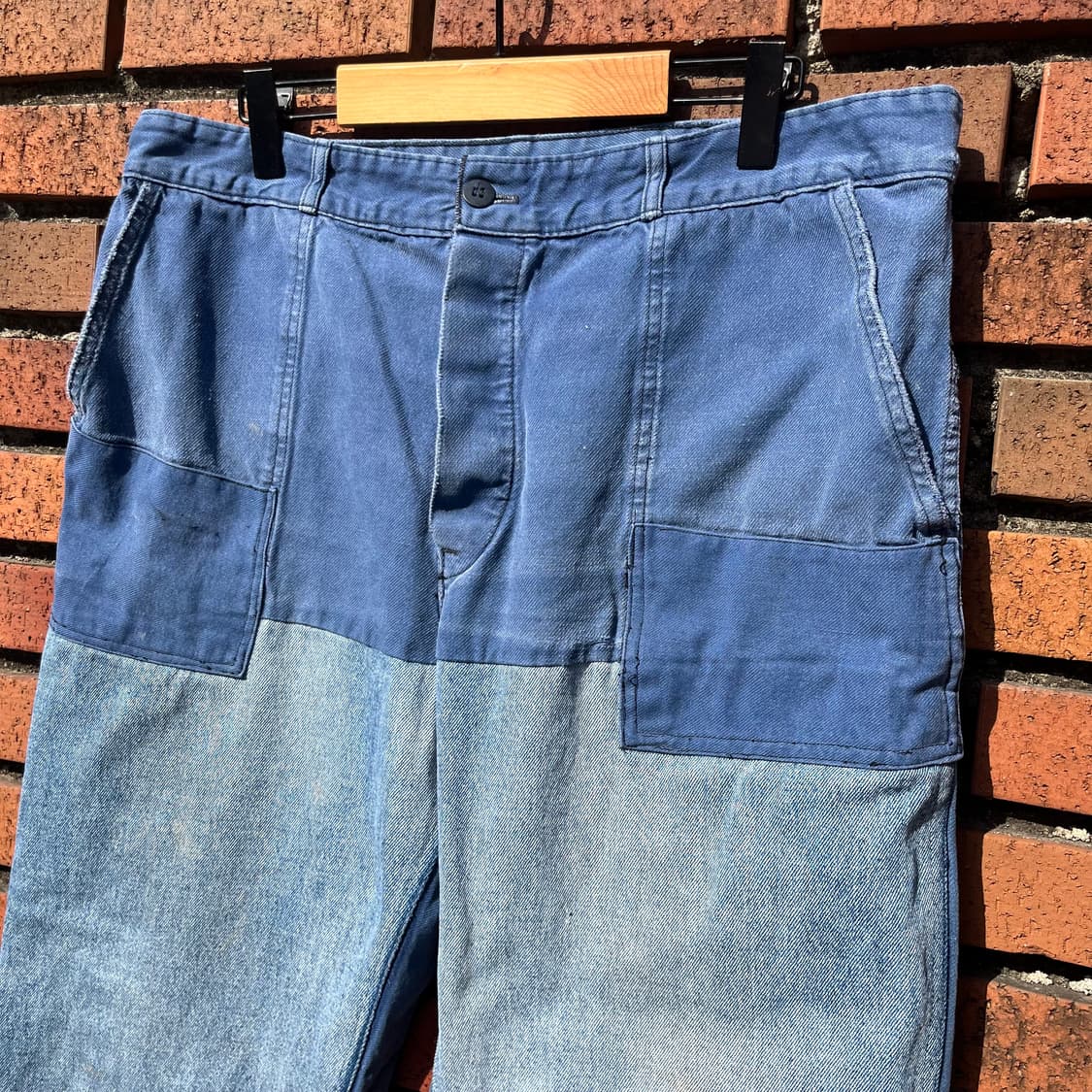 70s 빈티지 리페어 프렌치 워크 팬츠 (35“) 상품이미지2