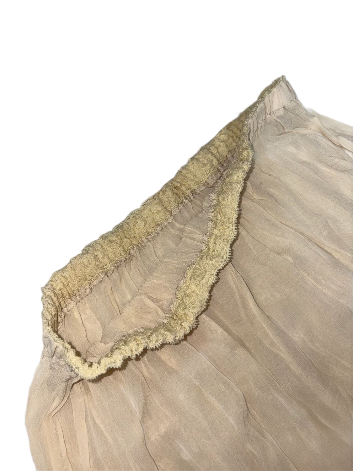 보헤미안 시스루 플라워 패치워크 스커트 상품이미지2