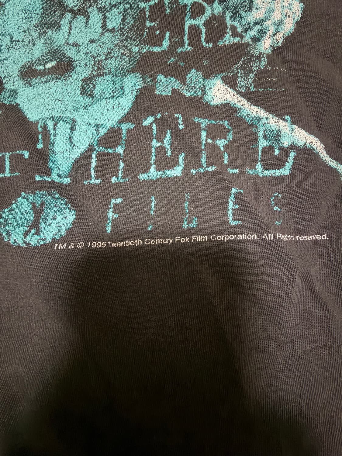엑스 파일 x-files 빈티지 티셔츠 1995 상품이미지2