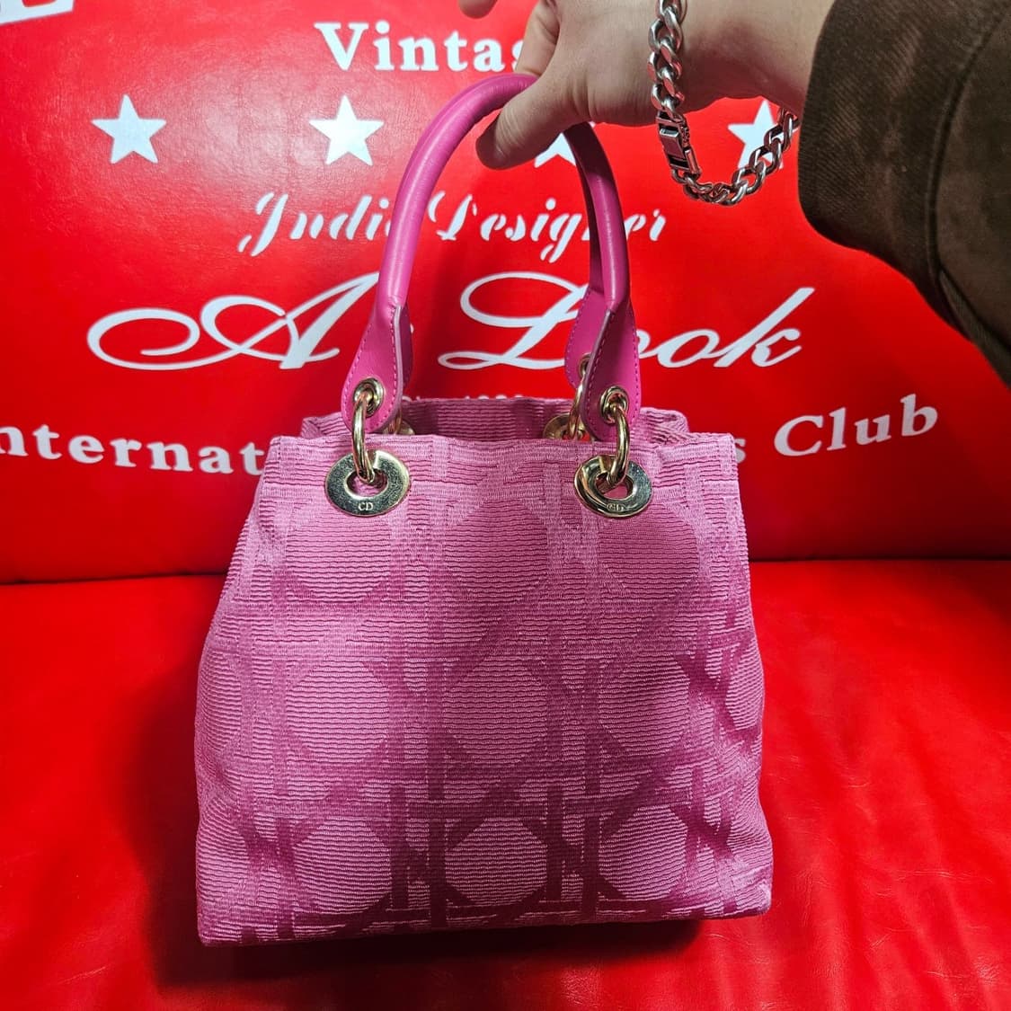 Christian Dior 핫핑크 Lady 토드백 상품이미지2