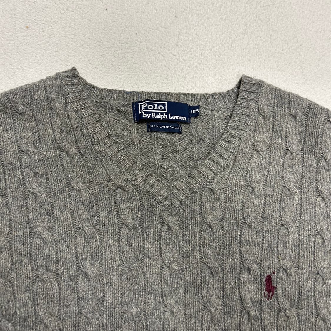 Polo Grey Cable Knit 상품이미지6