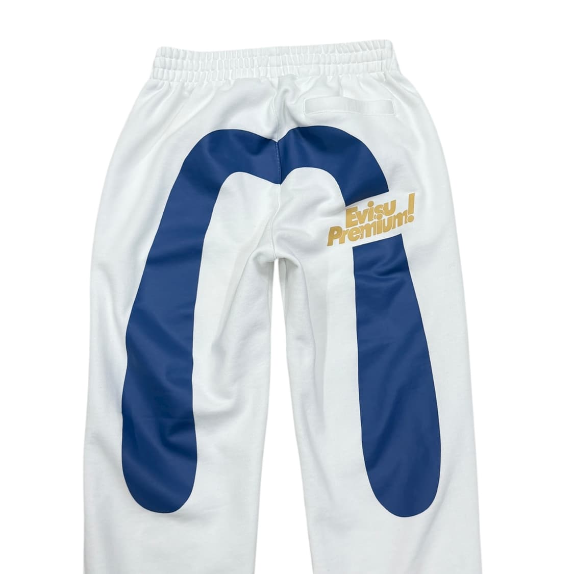 EVISU 에비수 빅로고 화이트 스웻 조거팬츠 바지 M 상품이미지2