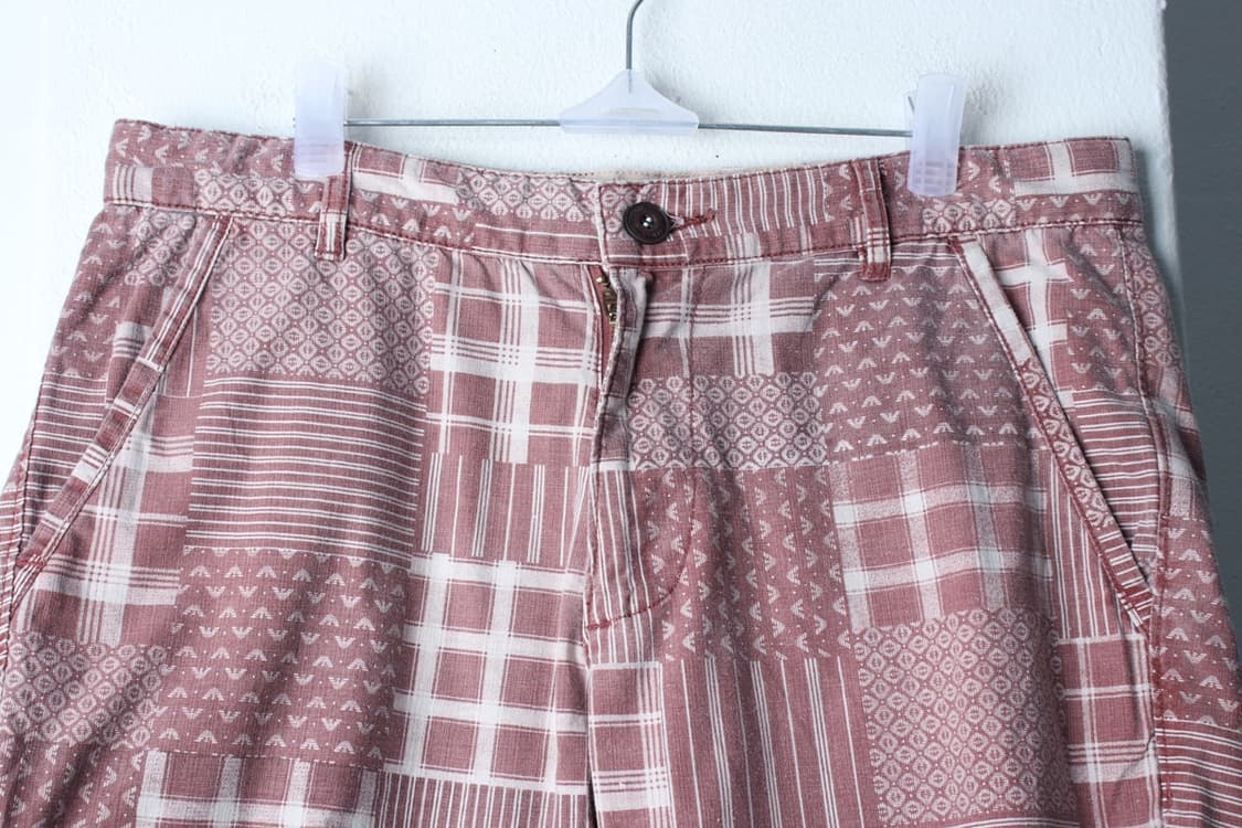 (M-XL) 아르마니 반바지 팬츠 패턴 레드 아메카지 한정판-P9707 상품이미지3