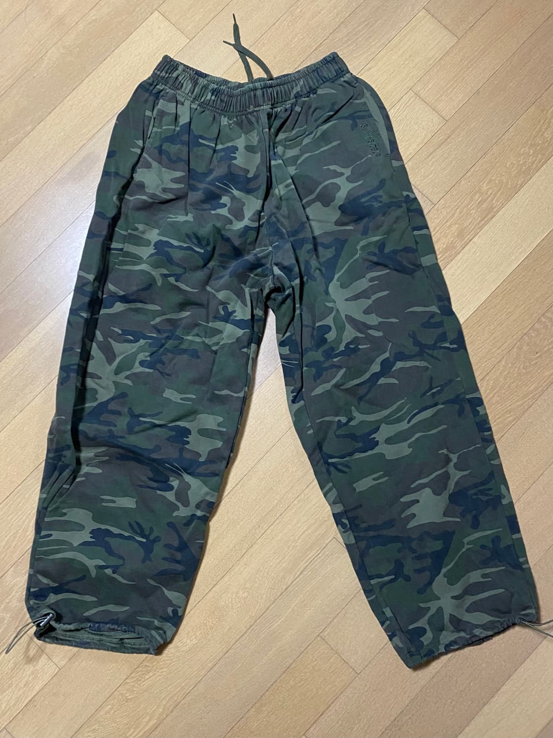 테이크이지 카모 바지. 자이언트핏 솔리드 스웻 팬츠 XL 상품이미지1