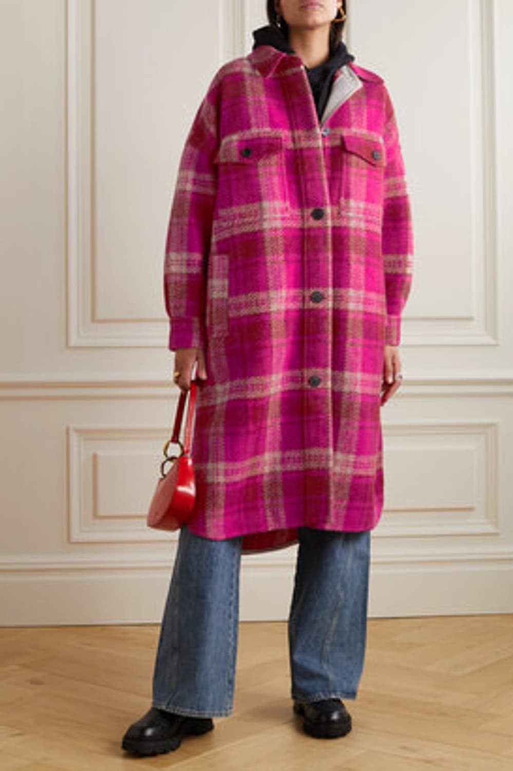 새상품 이자벨마랑 폰티지 코트 FONTIZI 푸시아 1사이즈 상품이미지3