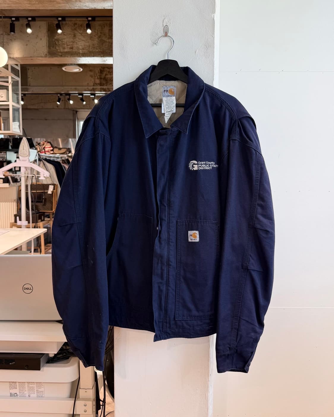 칼하트 FR 네이비 워크 자켓 상품이미지2