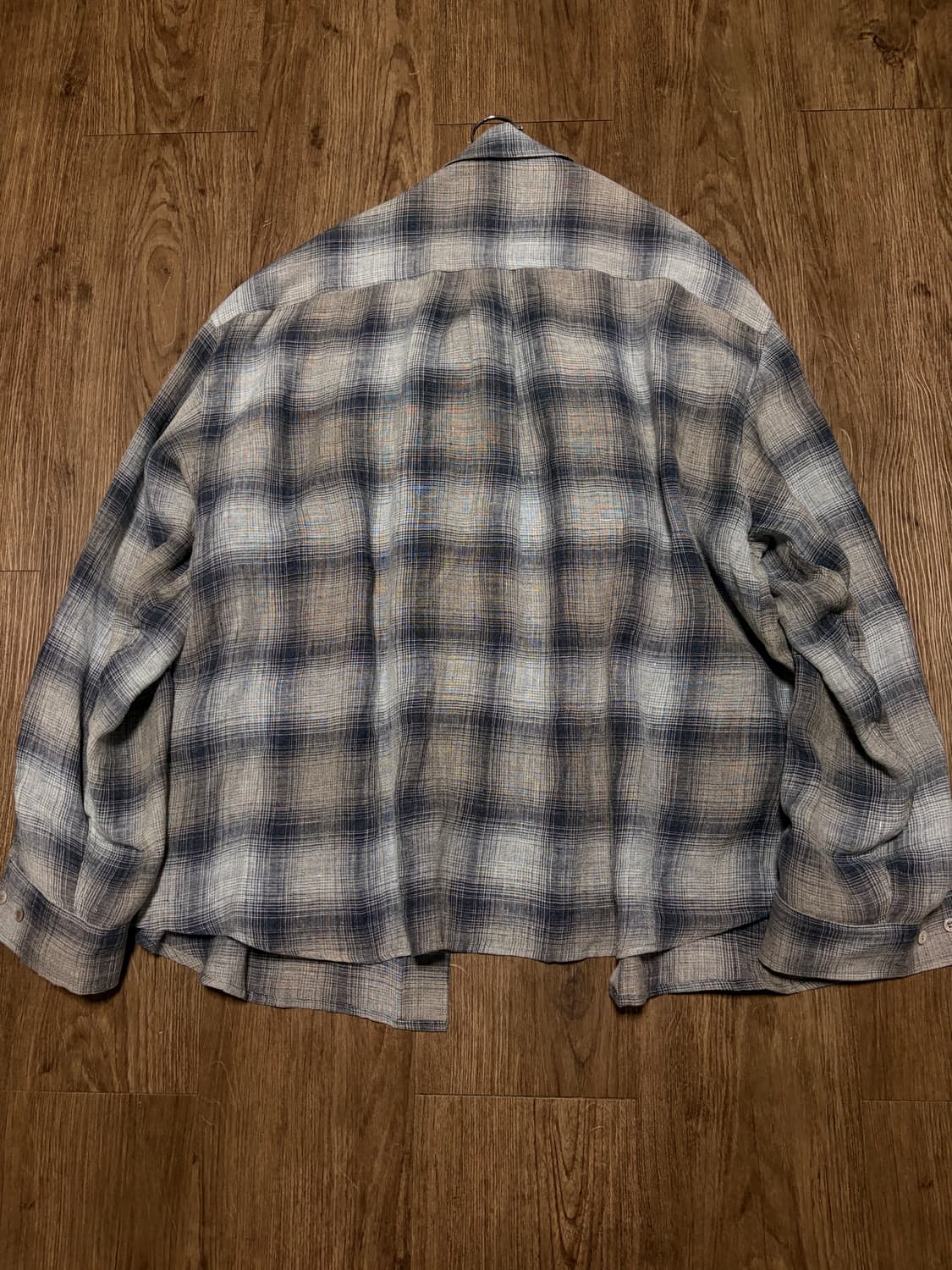 모마디자인 제패니즈 린넨 블루 체크 셔츠 50 상품이미지5