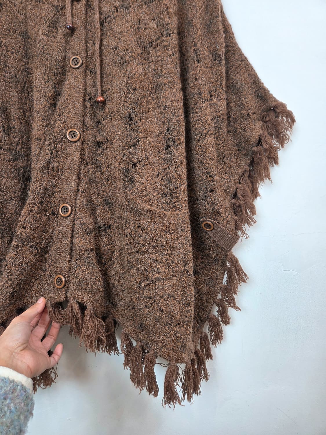 초코 브라운 케이프 가디건 상품이미지3