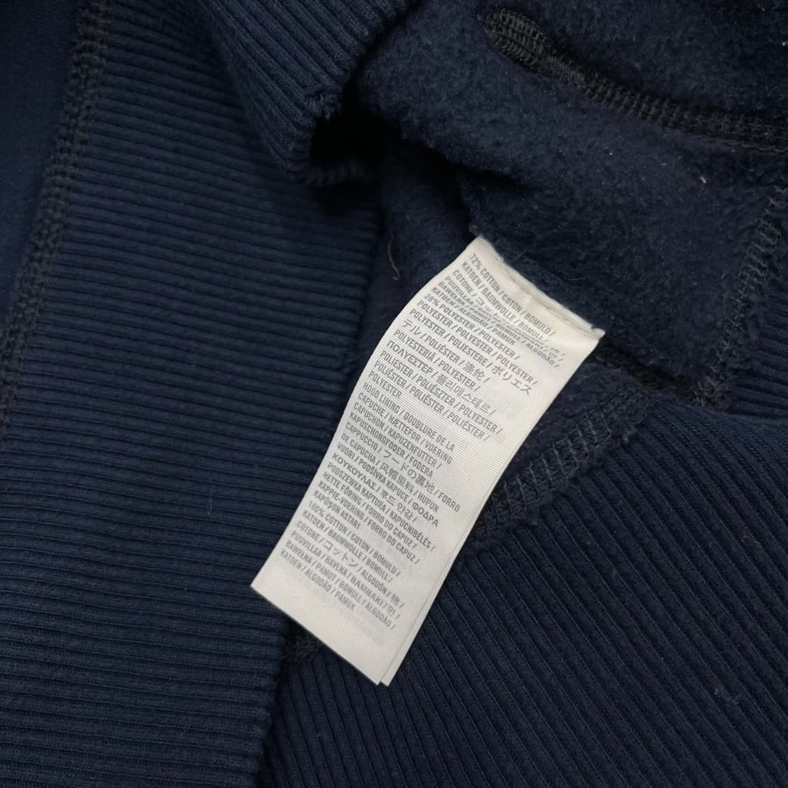 아베크롬비 사이드로고 네이비 버튼 후드자켓 M 상품이미지7