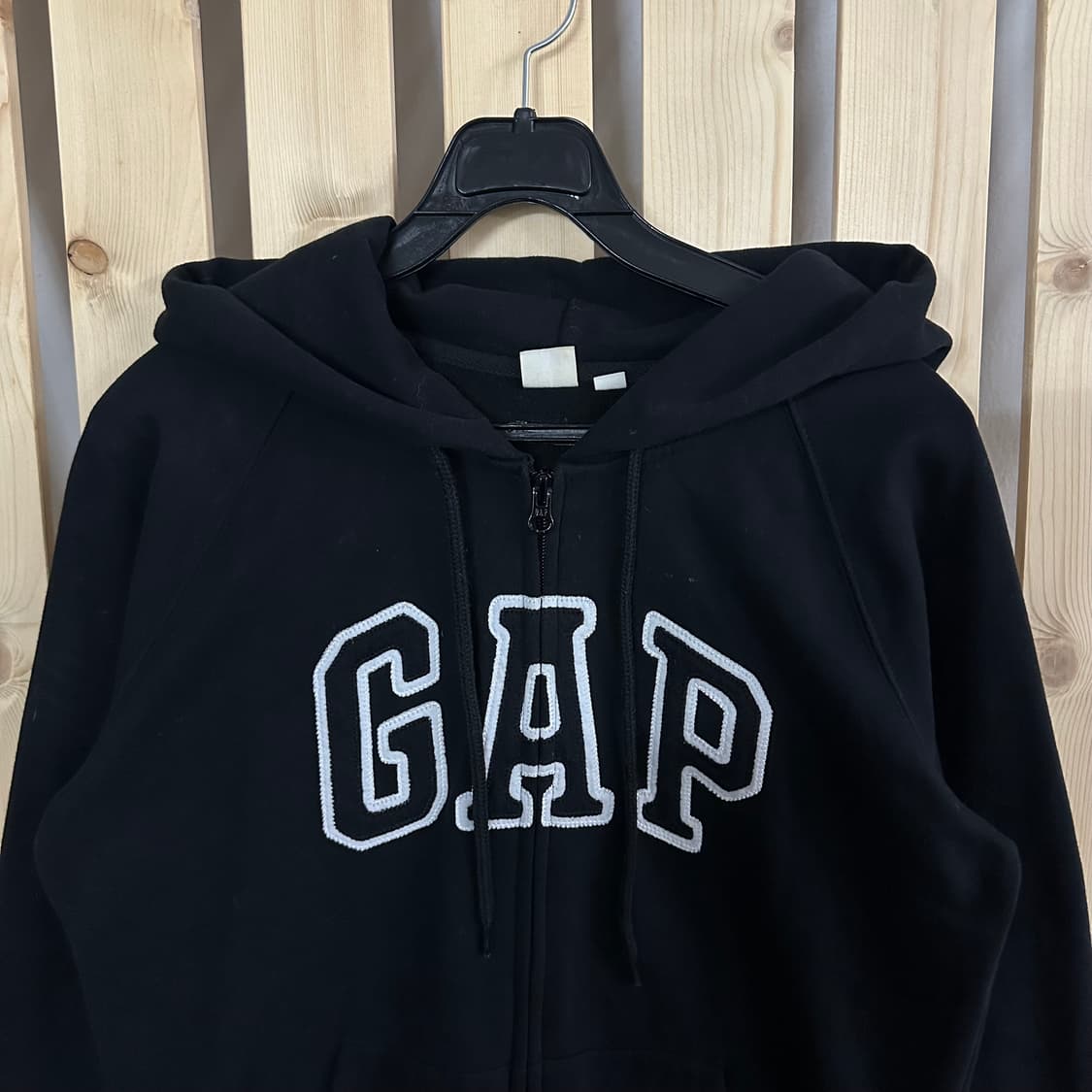 (M) GAP 갭 블랙 후드집업 상품이미지3