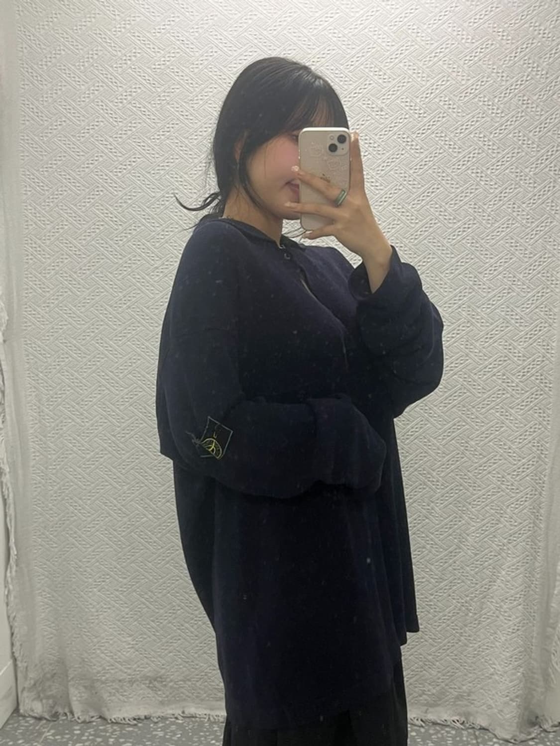 스톤아일랜드 정품 와펜 오버핏 코튼 니트 스웨터 100 C06397 상품이미지1