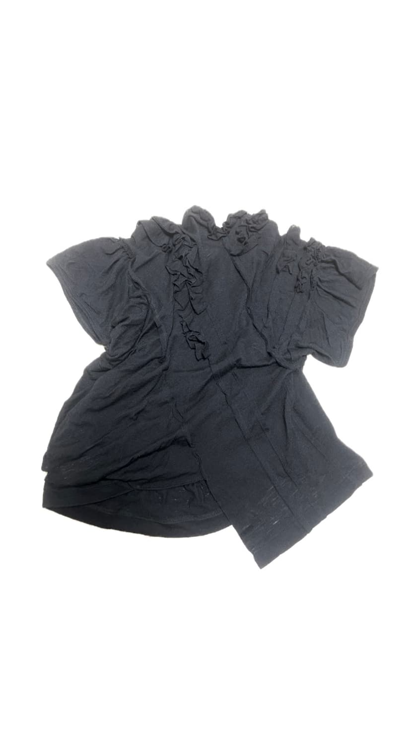 꼼데가르송 트리콧 프릴 드레이프 울 반팔 상품이미지3