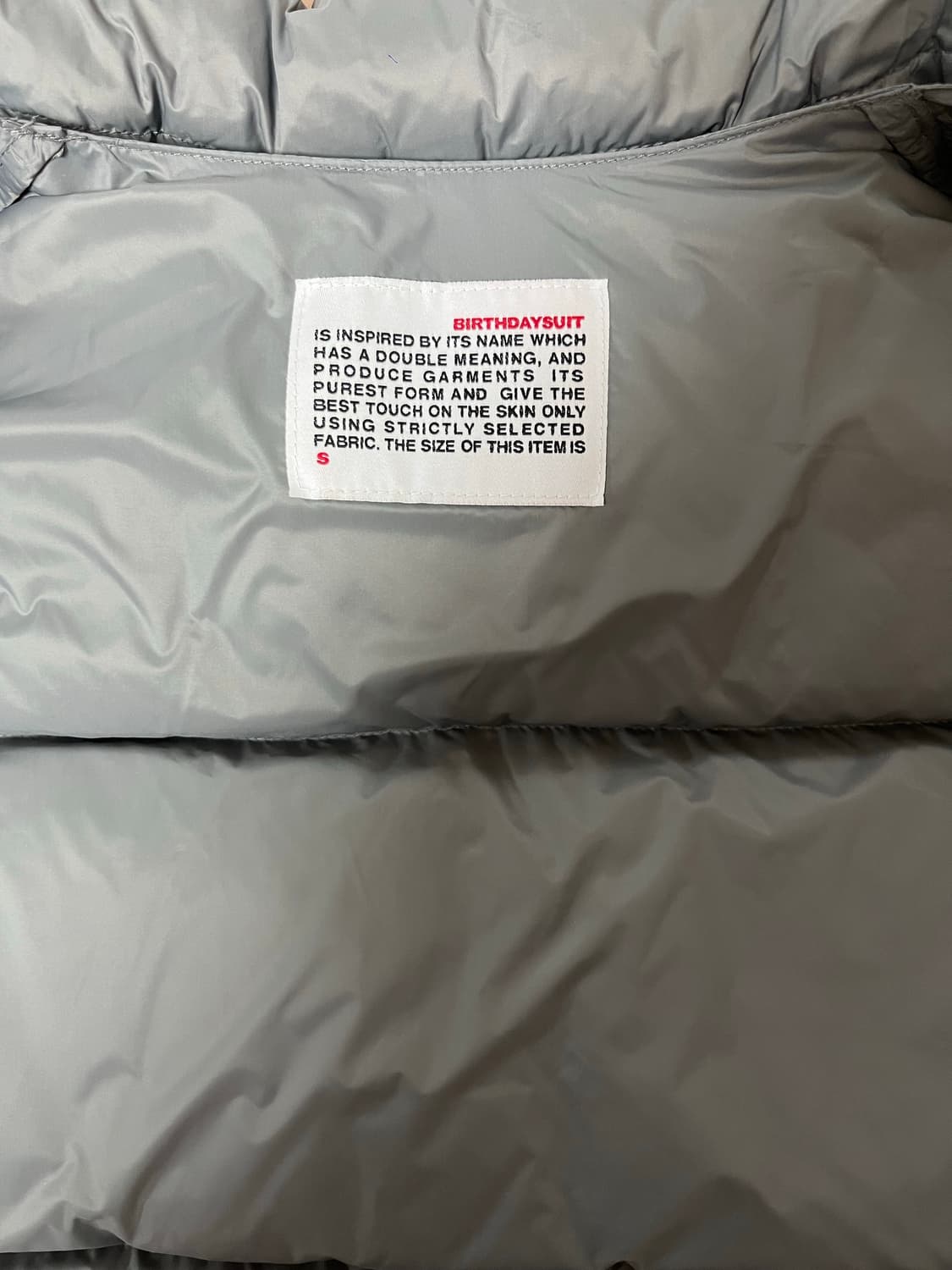 [벌스데이수트] 패딩 베스트 (그레이) _ S size 상품이미지4