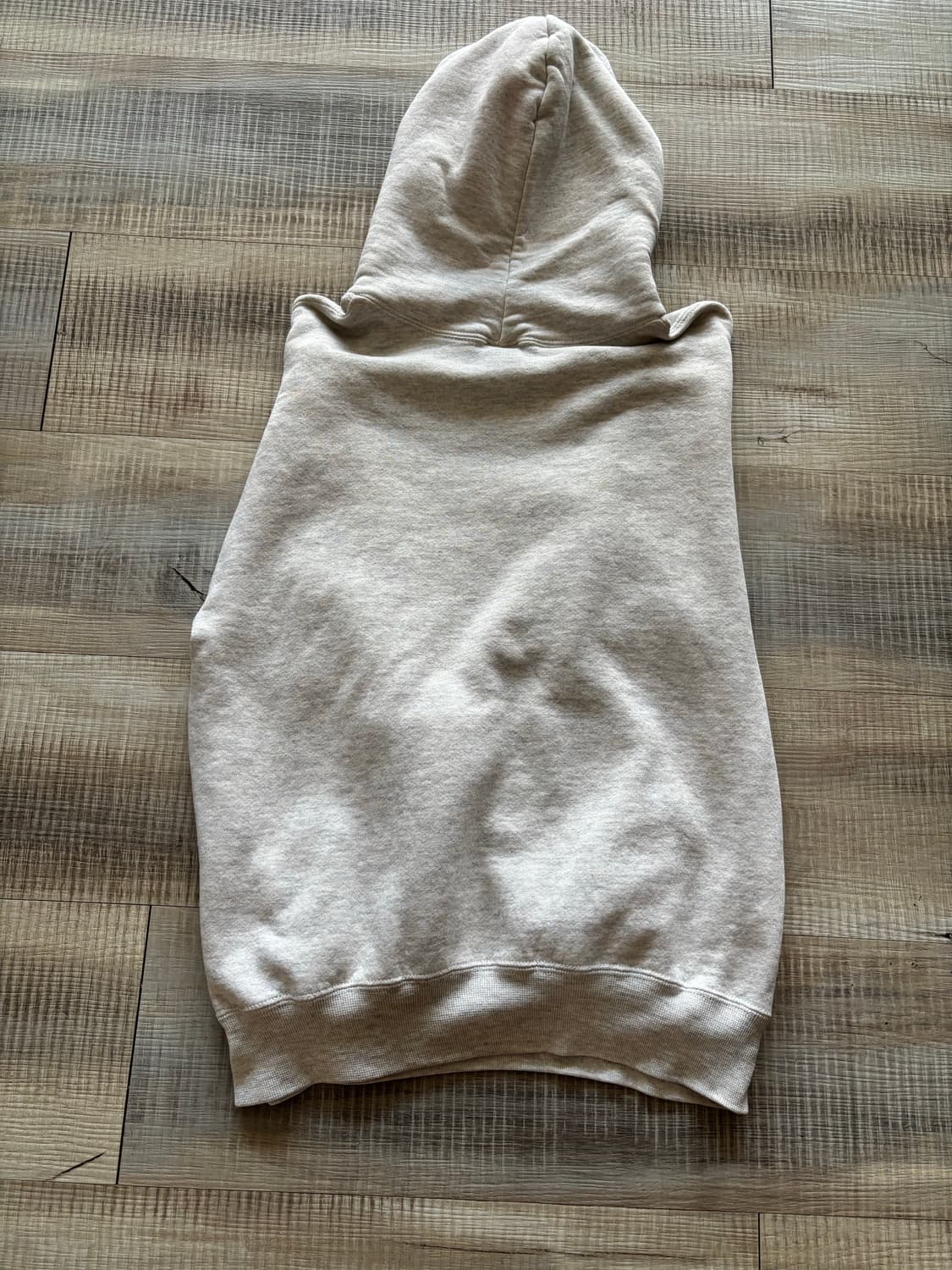 [M] 90s 러셀 후드티 스웻 블랭크 라이트 그레이 빈티지 상품이미지3