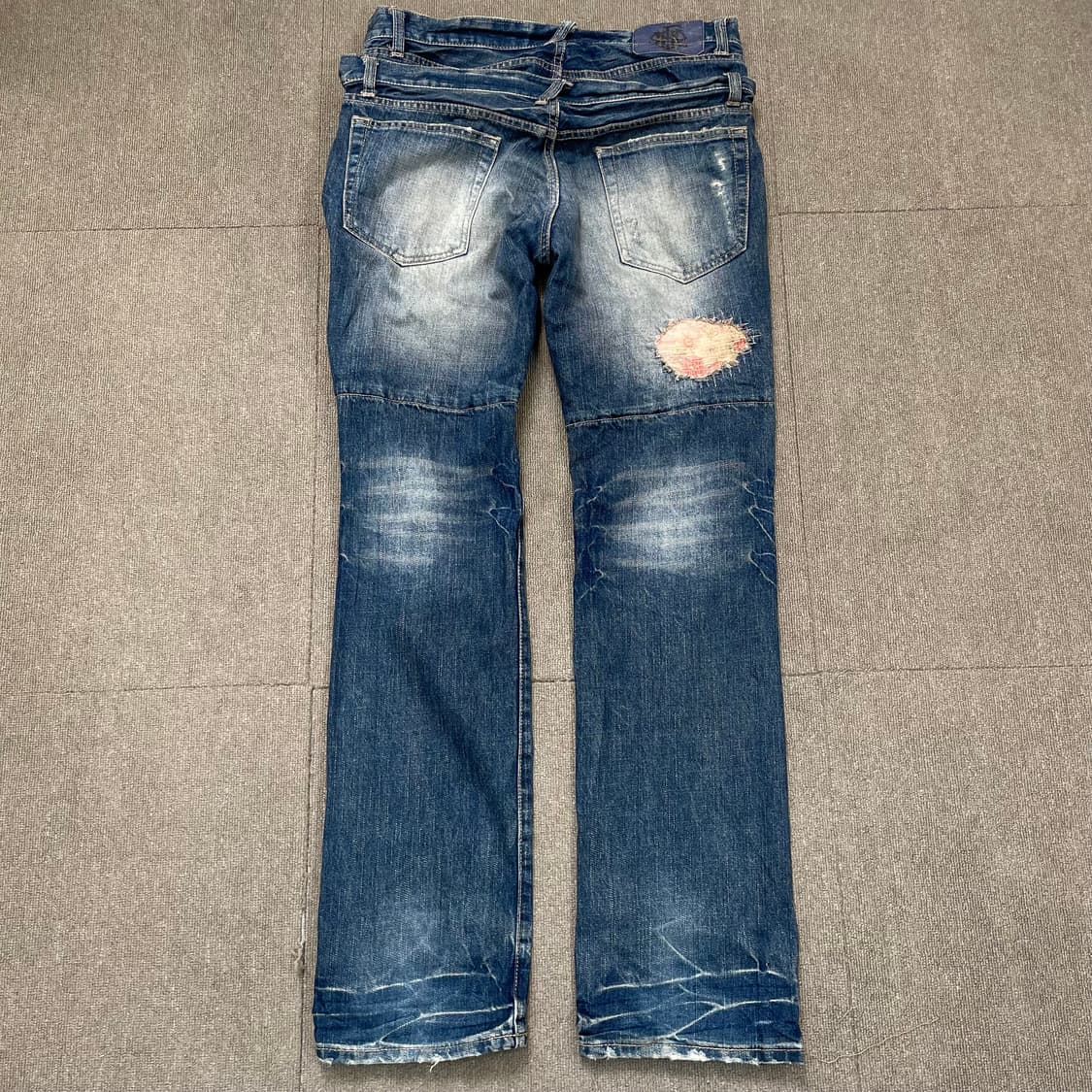 PPFM japan 데미지 더블웨이스트 데님 m 상품이미지5