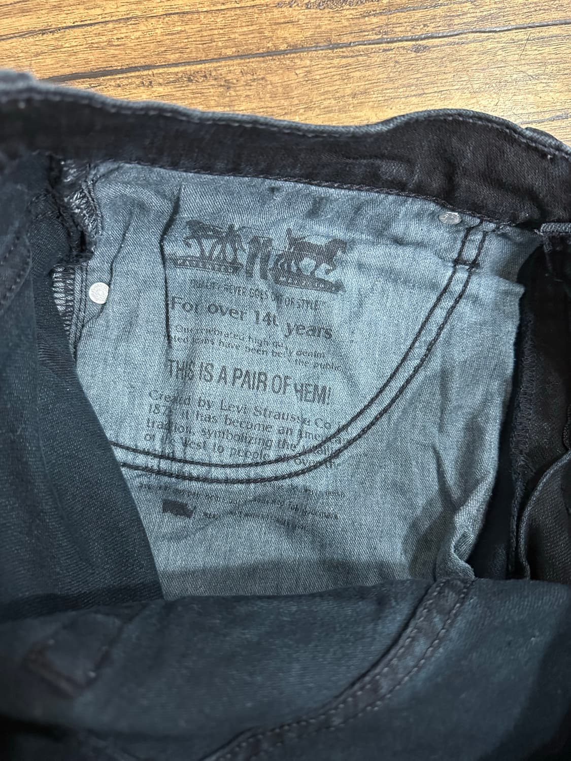 리바이스 511 블랙진 W34 L34 상품이미지8