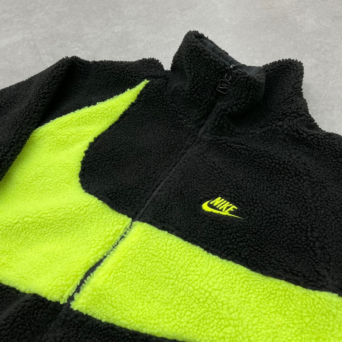 나이키 형광 검형 빅스우시 플리스 양털 자켓 리버시블 상품이미지3