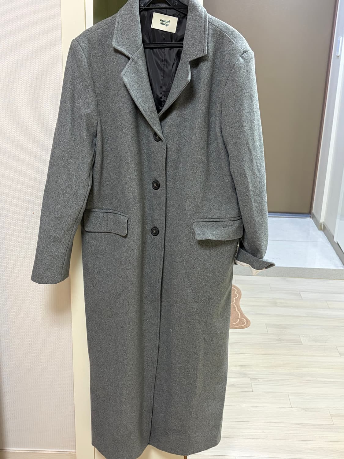 Oumd 회색 롱 코트 상품이미지1