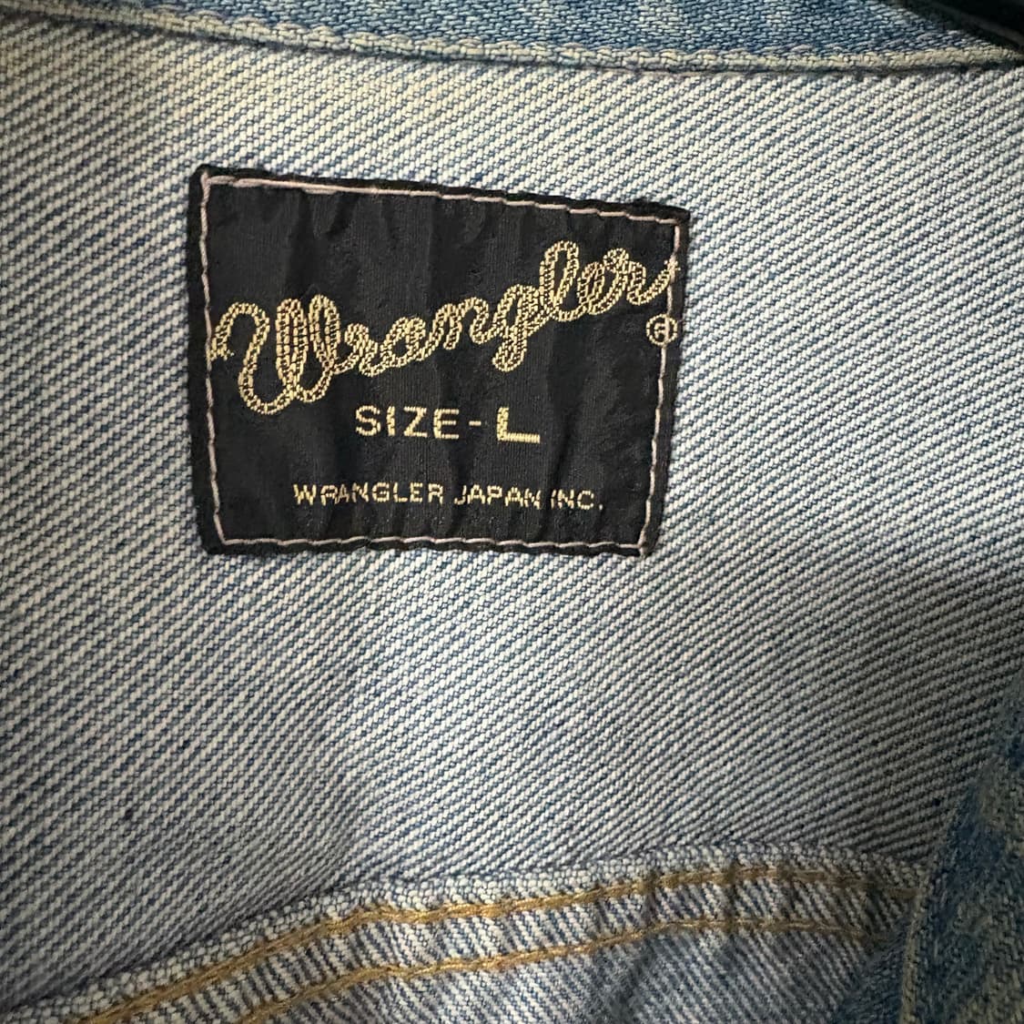 랭글러 스터드 커스텀 데님 트러커 자켓 L  상품이미지3