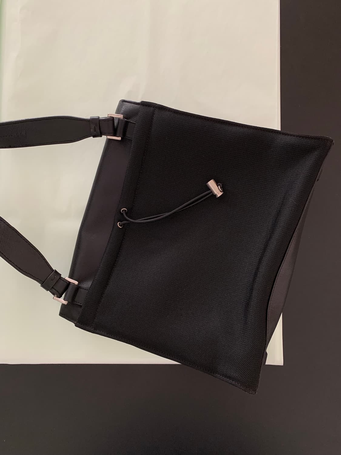 90's "PRADA" Leather Cross Bag (rare) 상품이미지10