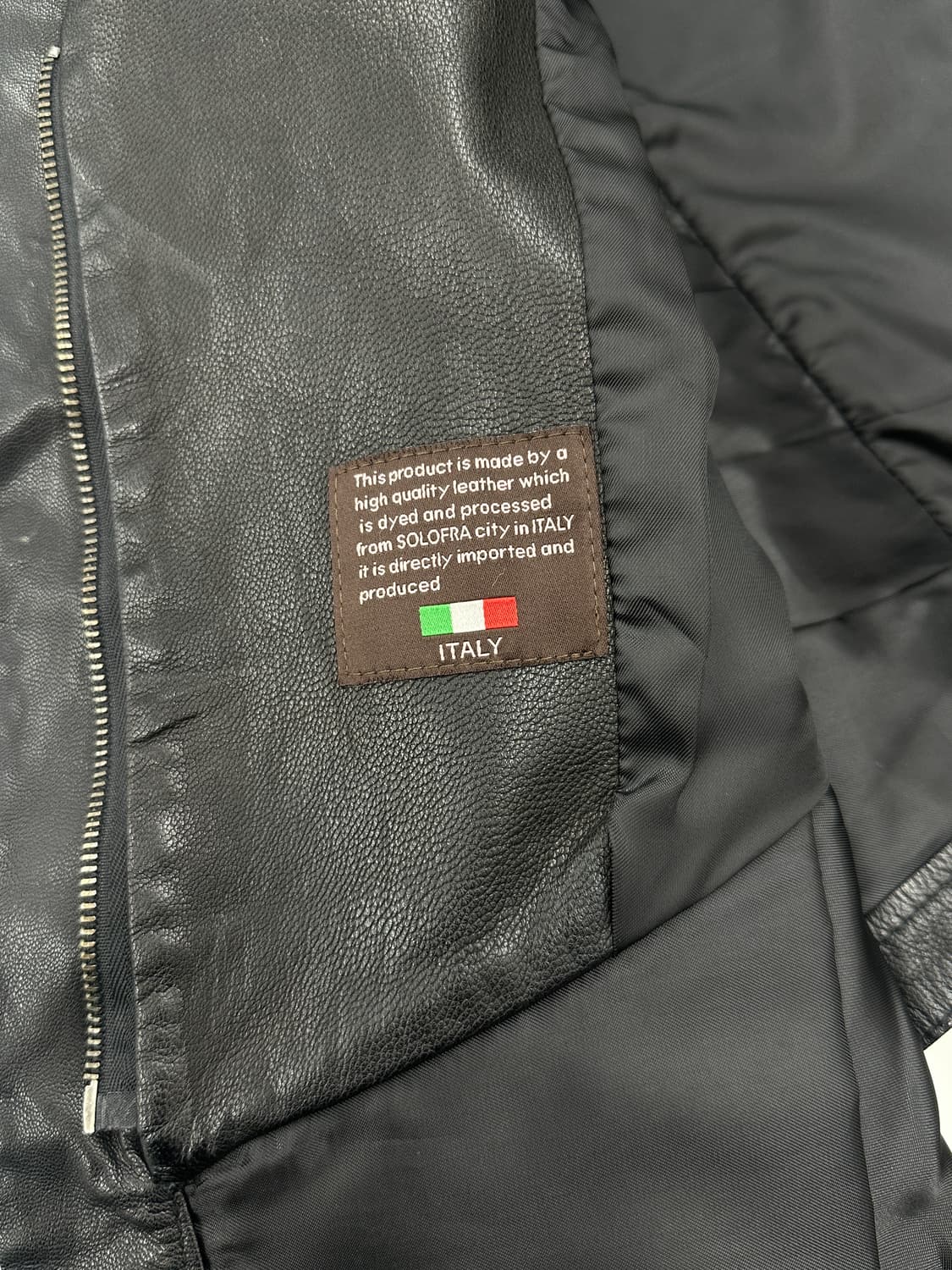 Italin drape goatskin leather jacket 상품이미지10