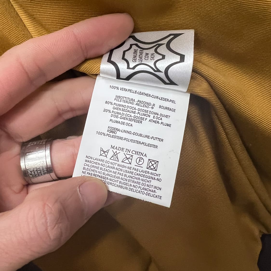 US 미 육군 항공대 A-2 리얼 레더 소가죽 자켓 2XL 상품이미지7