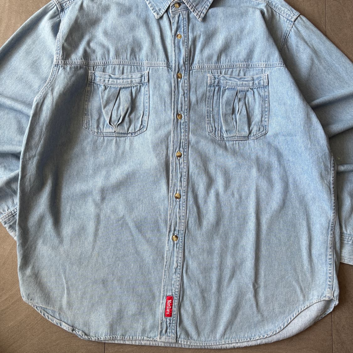 말보로 컨트리 정품 데님 청 셔츠 상품이미지4
