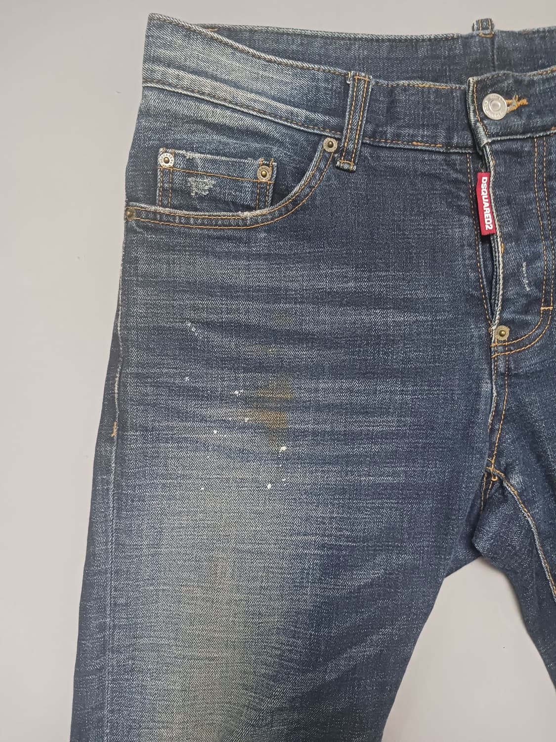 [32] 디스퀘어드2 녹워싱 셀비지 슬림진 청바지 상품이미지2