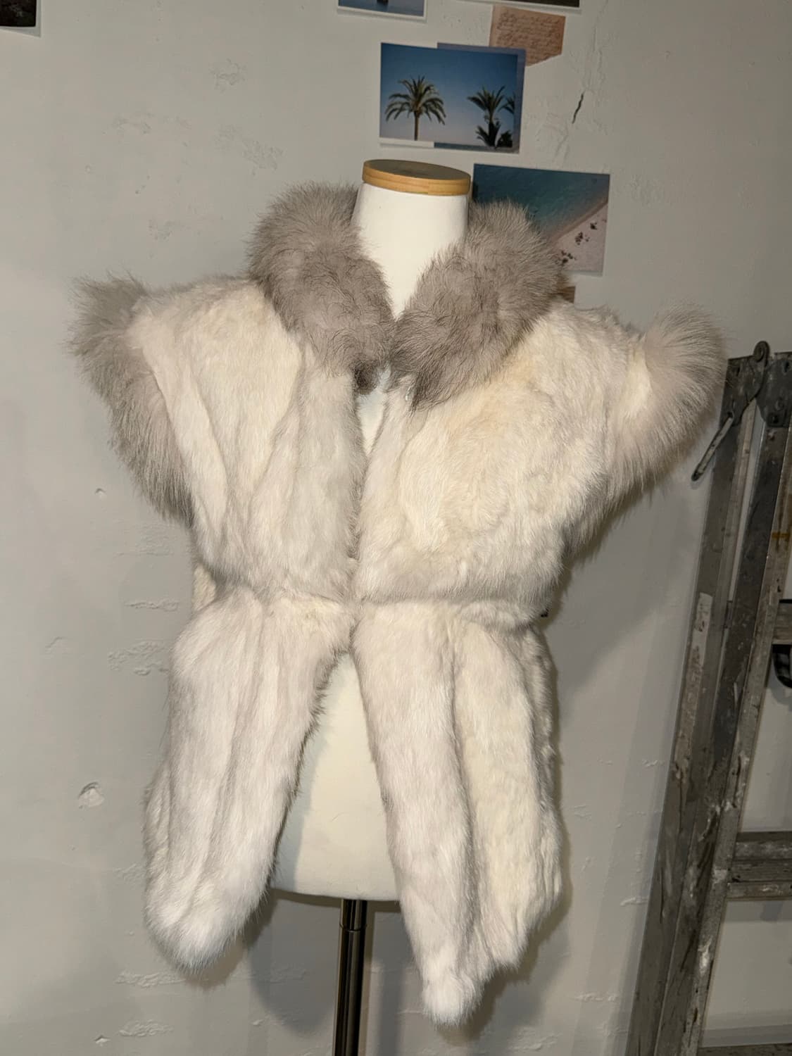 리버서블 리얼퍼 조끼 상품이미지2