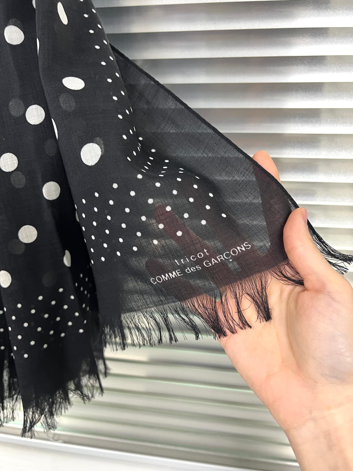 COMMEdesGARCONS tricot-DOT WOOL SCARF 상품이미지5