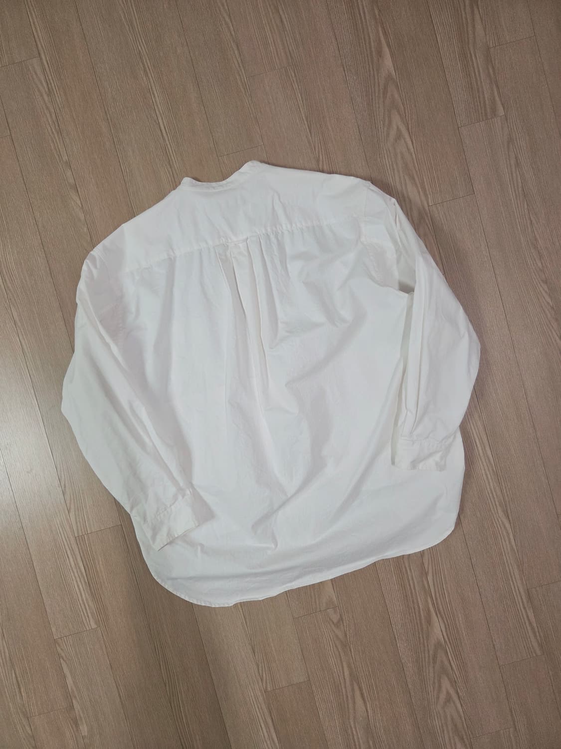 vulcain 화이트 루즈핏 헨리넥 셔츠 상품이미지5