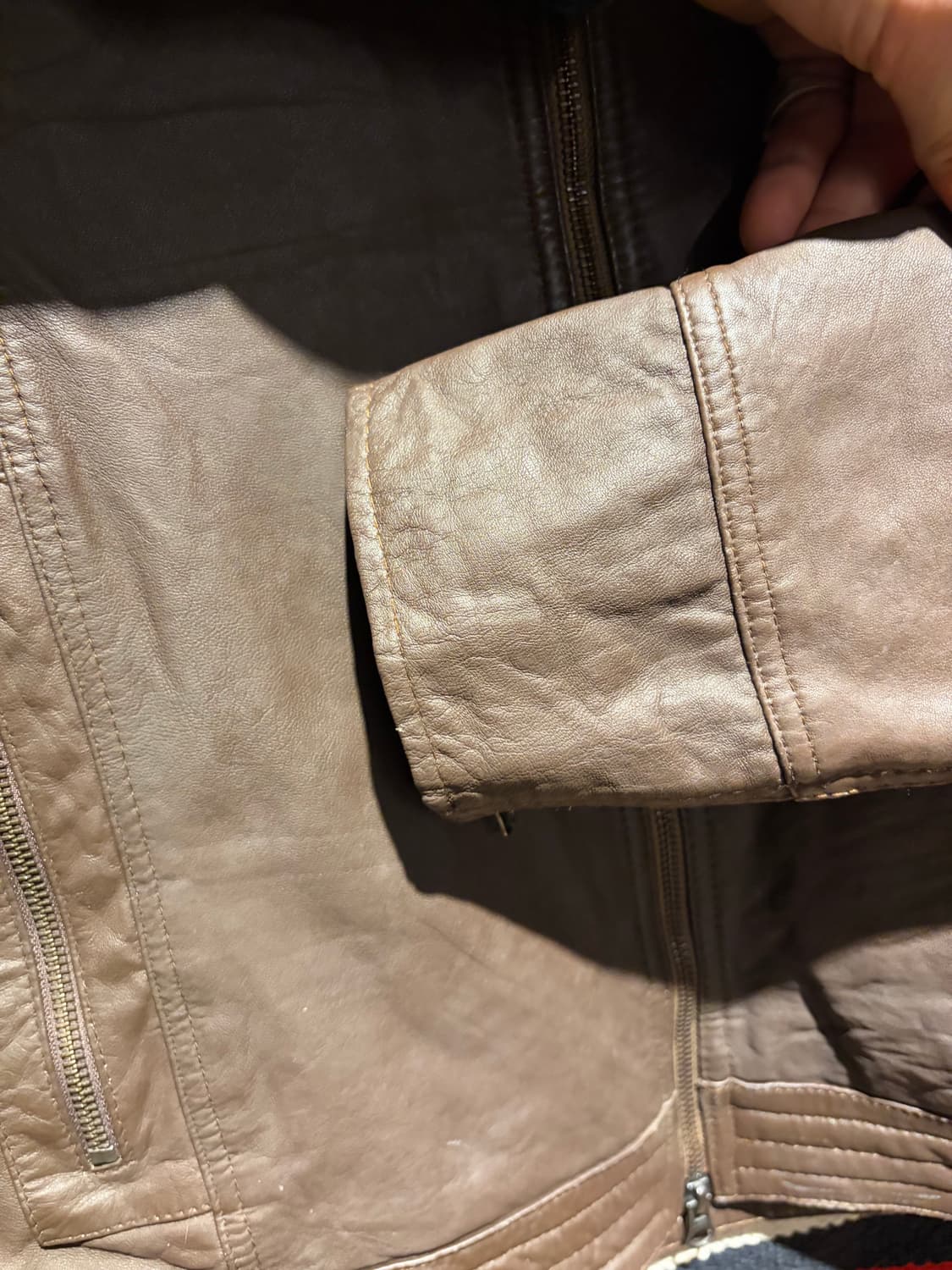 Freedom sheep skin leather jacket 상품이미지5