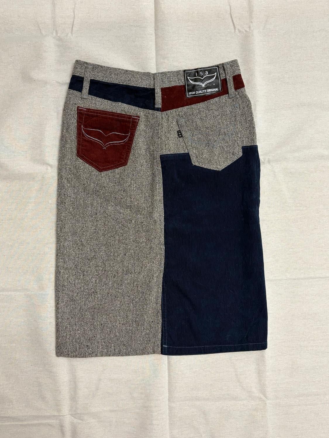 [일본빈티지] 코듀로이 헤링본 미디 스커트 상품이미지5