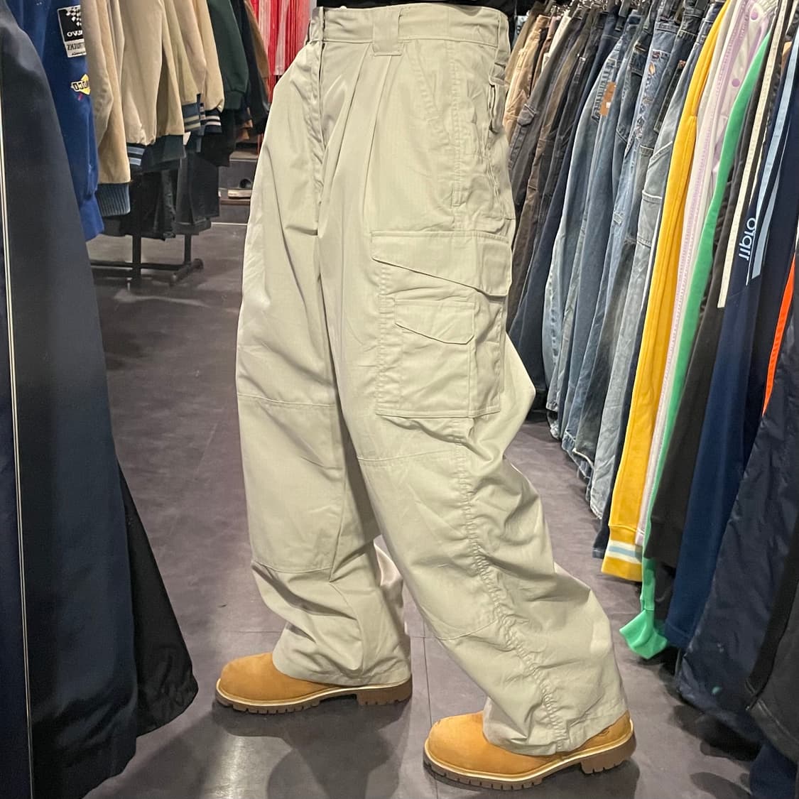 [IM] TRU-SPEC 힙합 아이보리 카고팬츠 상품이미지1