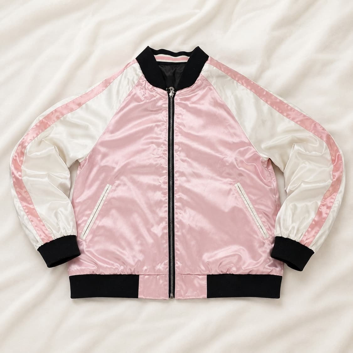 L) Stradivarius 리버시블 공작 플라워 스카잔 자켓 상품이미지3