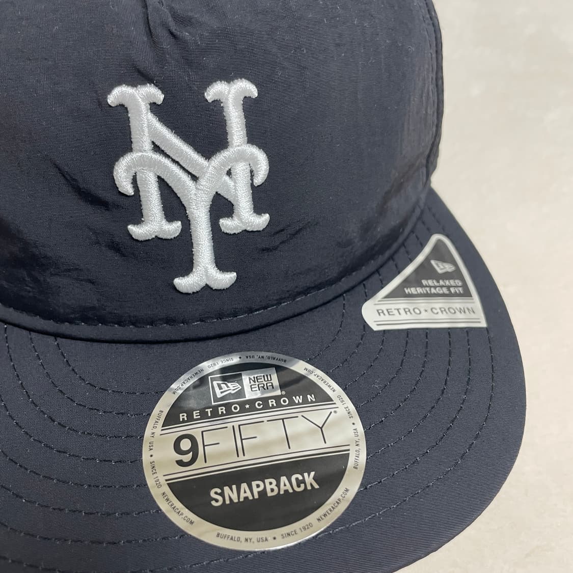 키스 x 뉴에라 뉴욕 메츠 나일론 블랙 상품이미지2