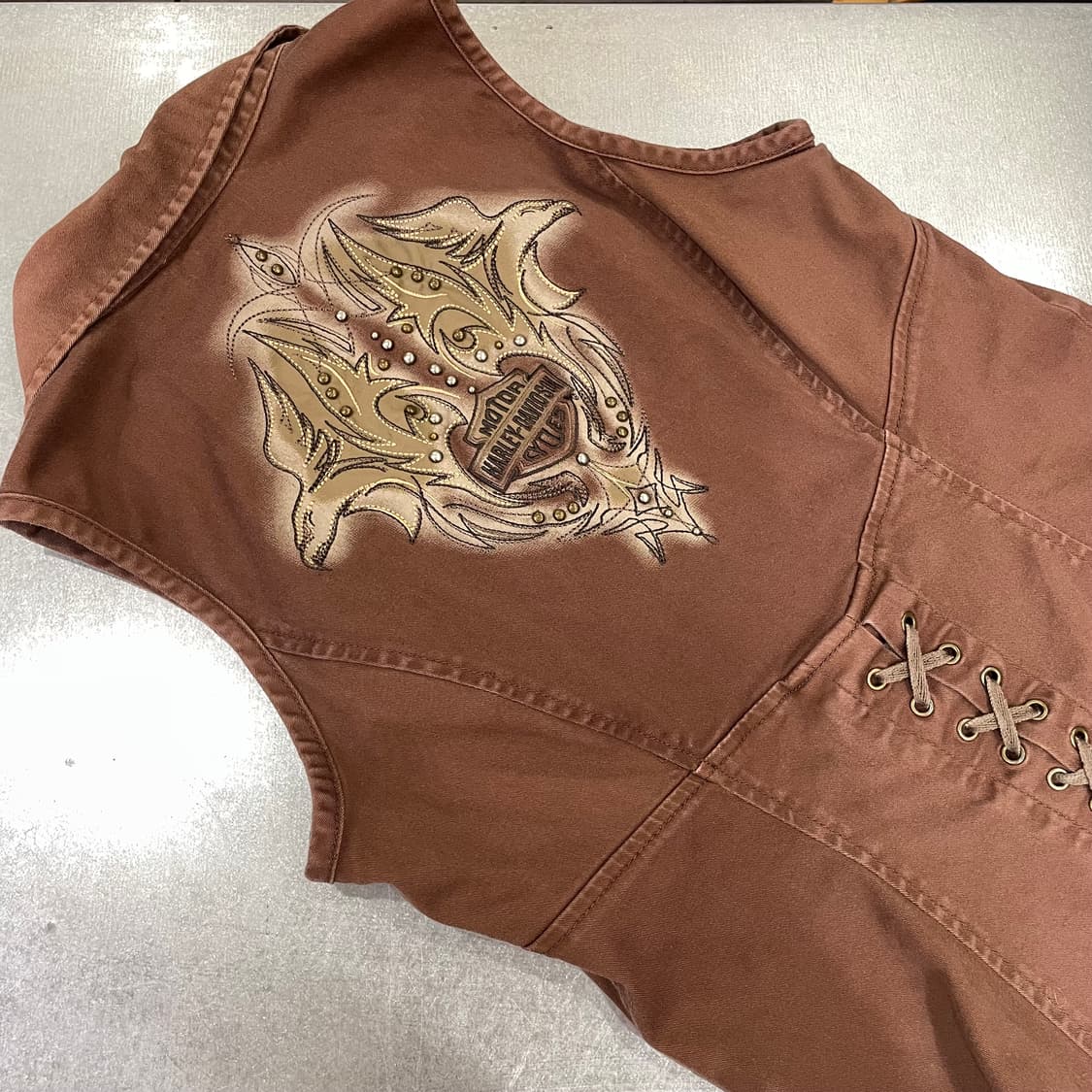 Harley Davidson 할리 프린팅 슬리브리스 상품이미지8