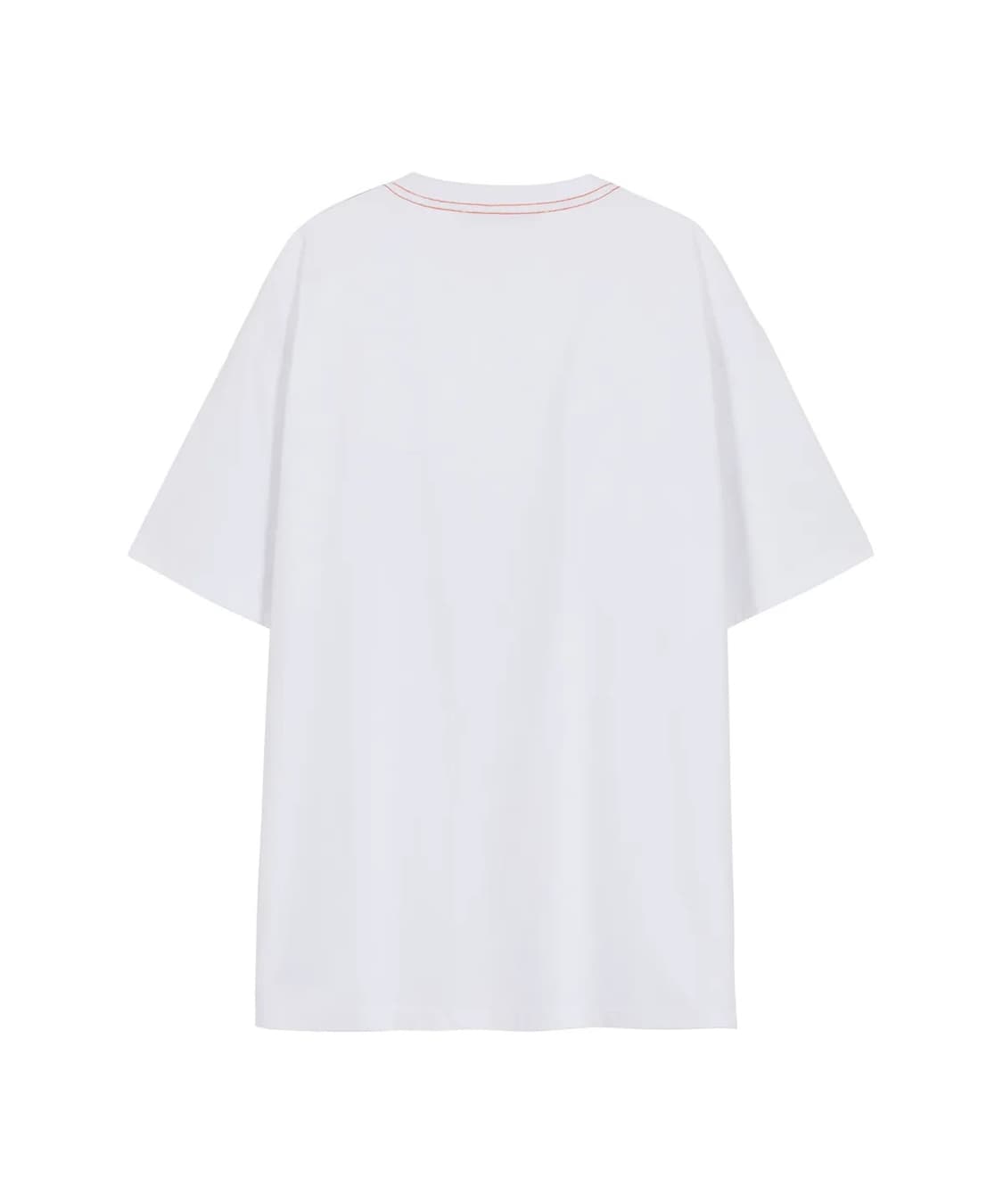 [S] 앤더슨벨 유니섹스 스마일 어스 엠보더리 티셔츠 화이트 상품이미지5