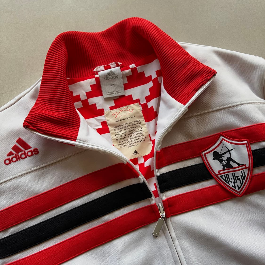 [XL]아디다스 이집트 자말렉 화이트 트랙탑 져지 상품이미지8