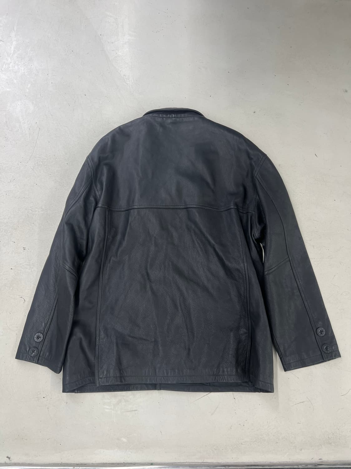 90s 휴고보스 레더 카코트 상품이미지7